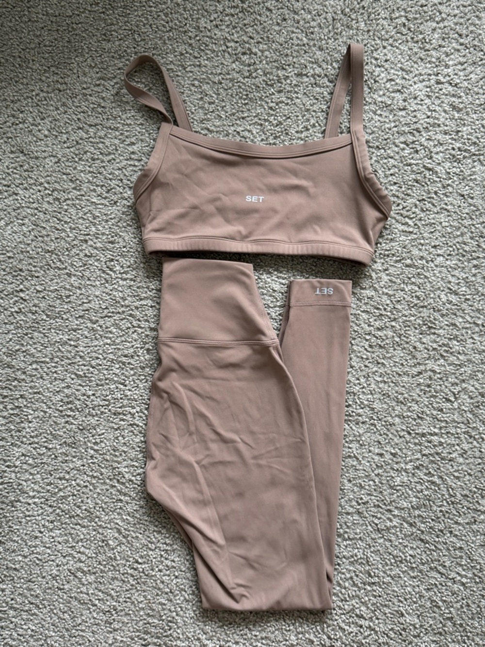 SET Active Sportbody Bra & Legging S Dugout Brown/Tan